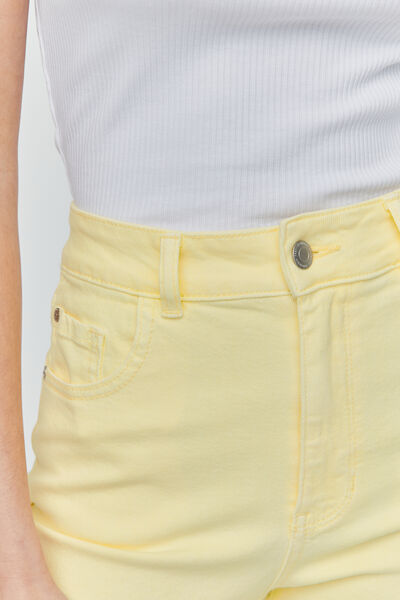 Jean flare cropped couleur