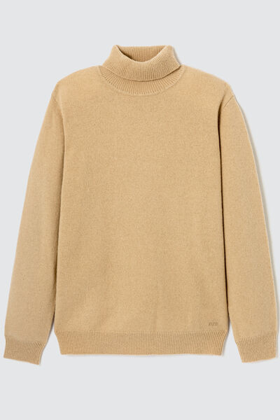 Pull col roulé en laine