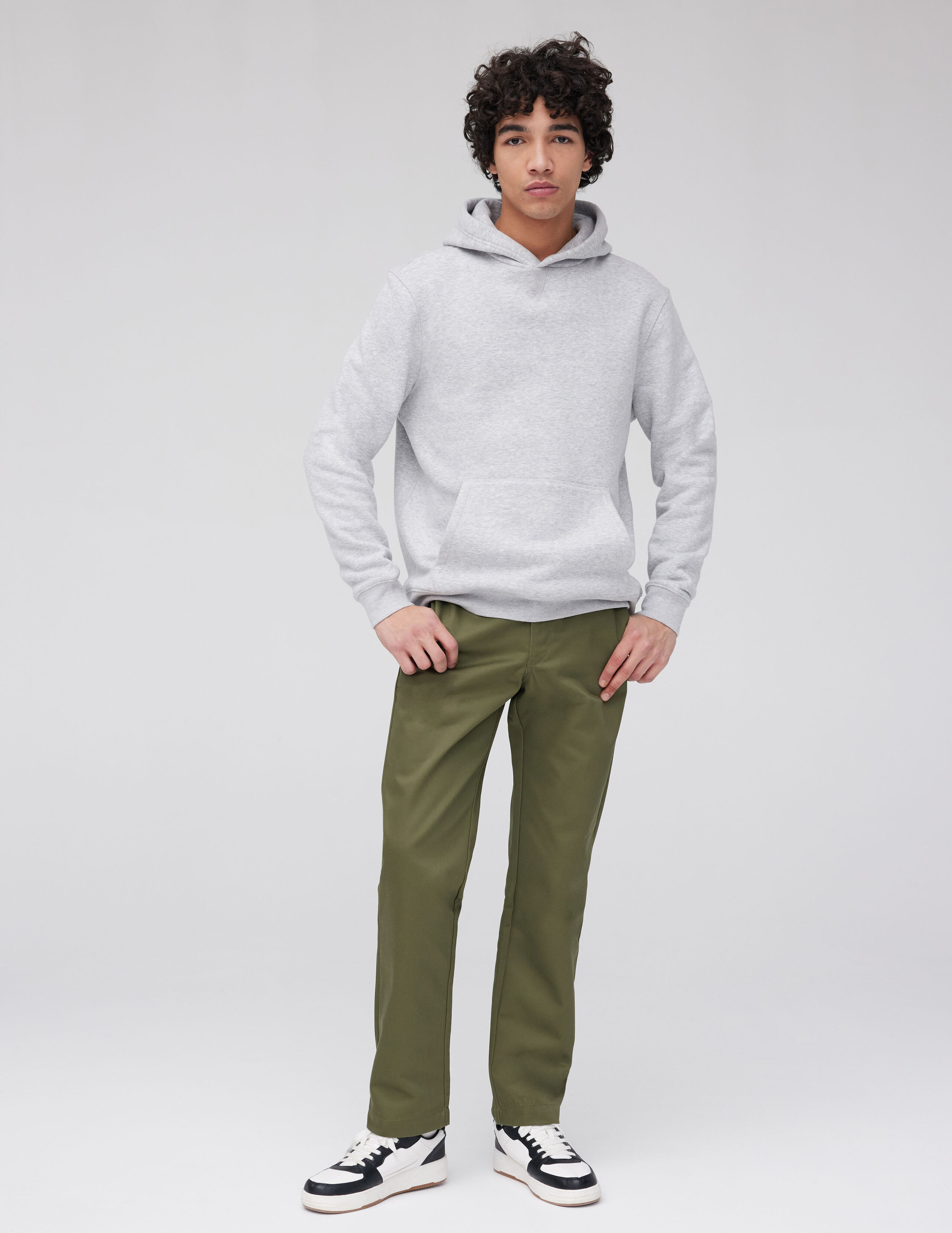 Pantalon Chino coupe Droite Vert Kaki BZB