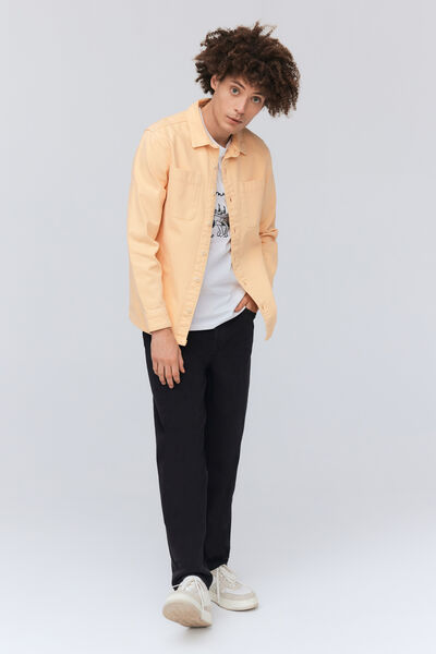 Surchemise twill de couleur