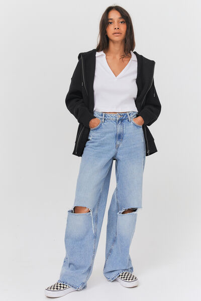 Sweat oversize zipp&eacute;