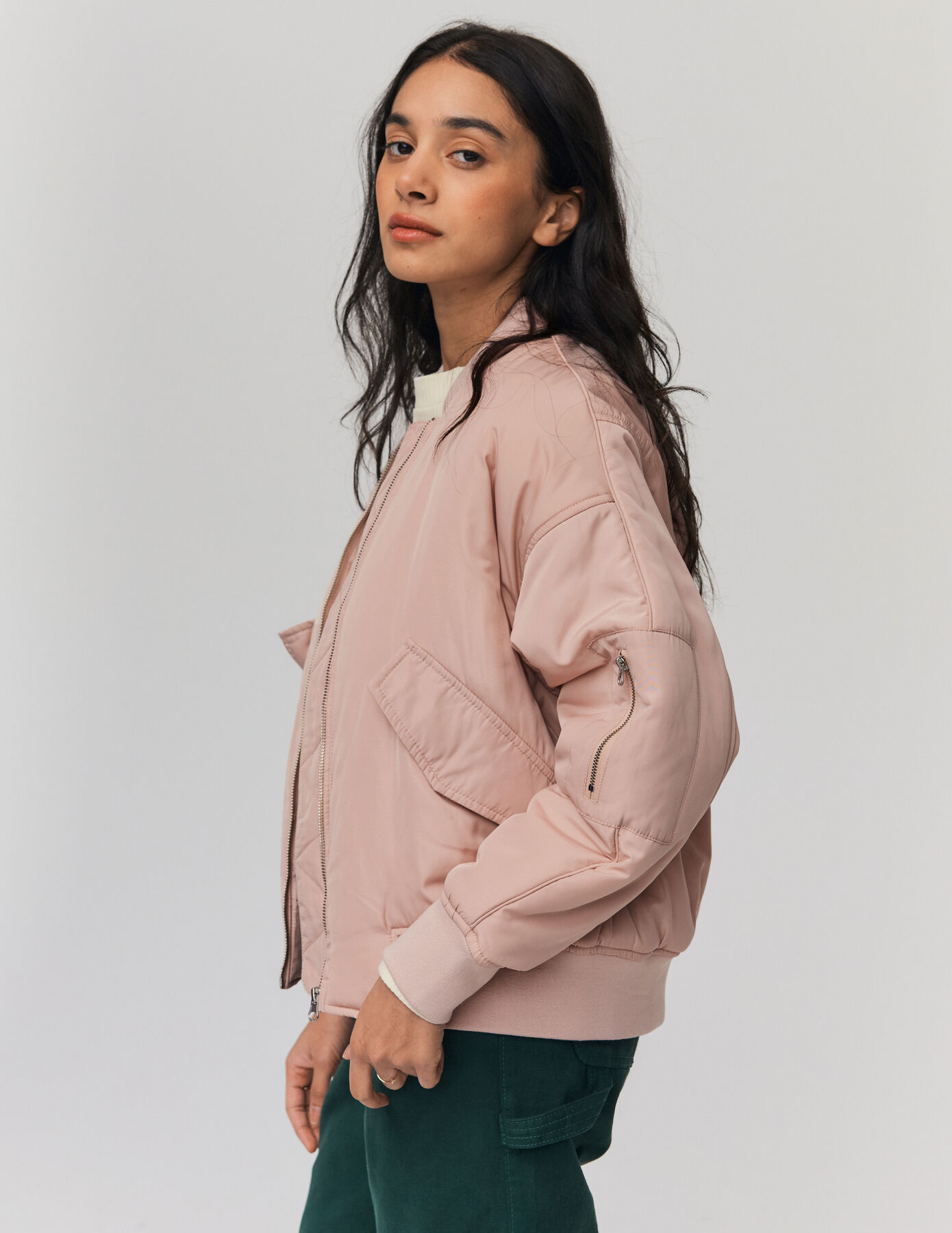 Veste bomber Rose p?�le | BZB