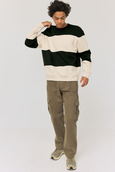 Sweatshirt maxi rayures