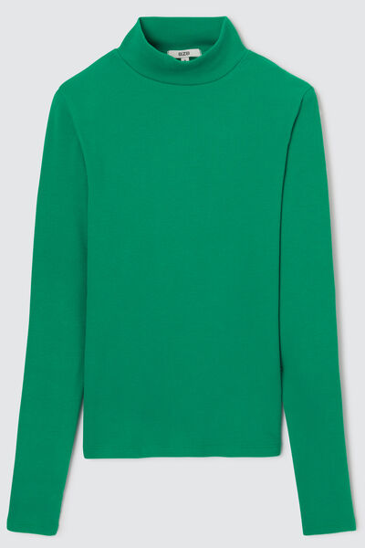 T-shirt col montant uni