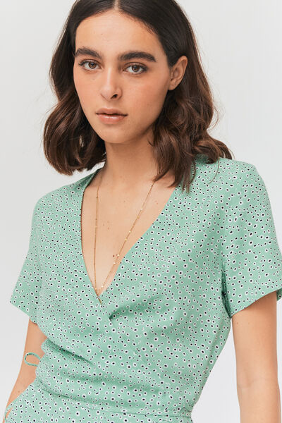 Robe portefeuille imprimée