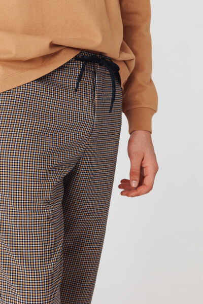 Pantalon à carreaux pied de puce