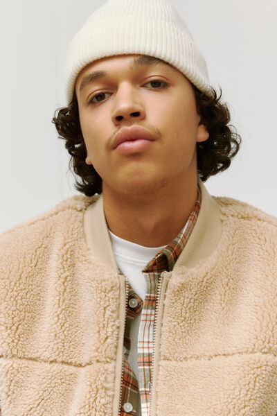 Blouson sherpa sans manches réversible