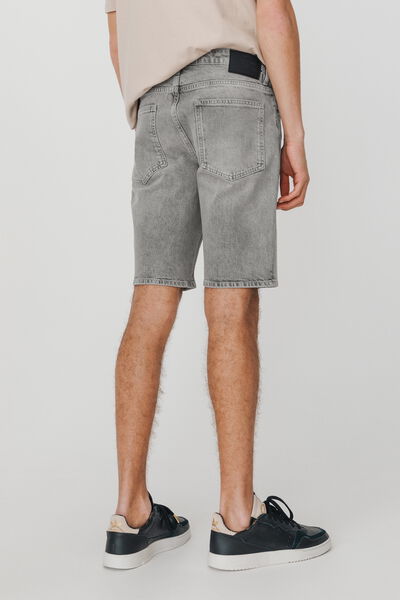 Bermuda jean gris en coton recyclé