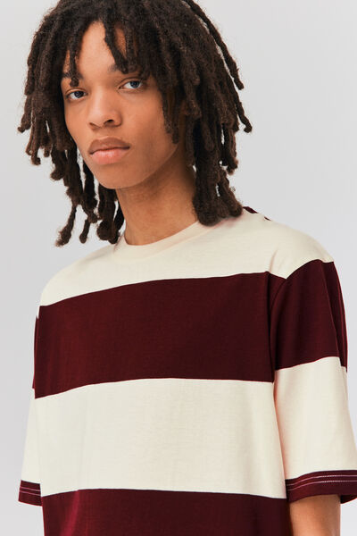 T-shirt maxi rayures