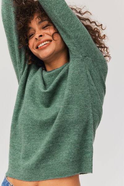 Pull col rond uni