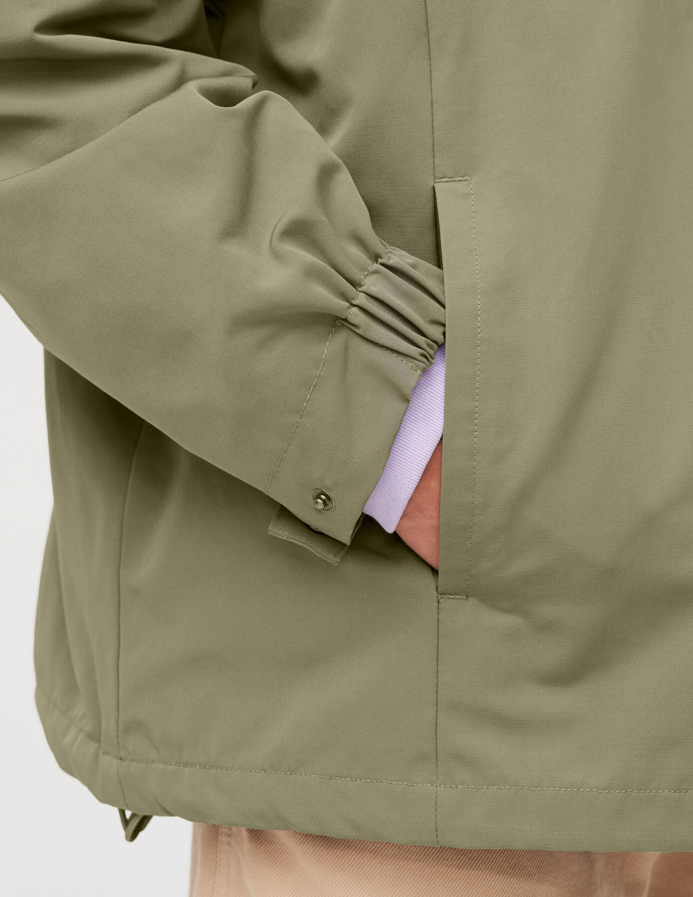 Blouson à enfiler à capuche