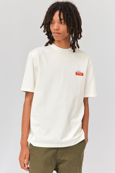 T-shirt imprimé dos Mont Fuji