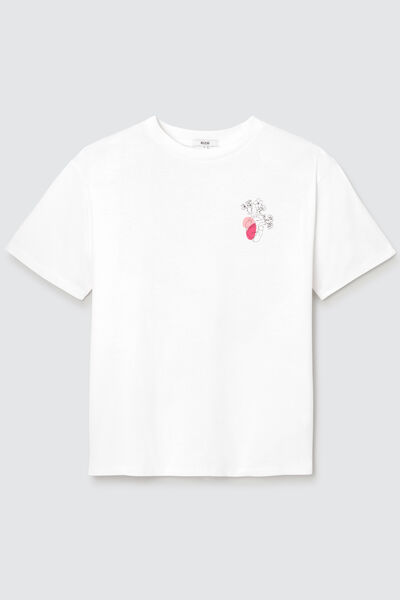 T-shirt imprimé coeur