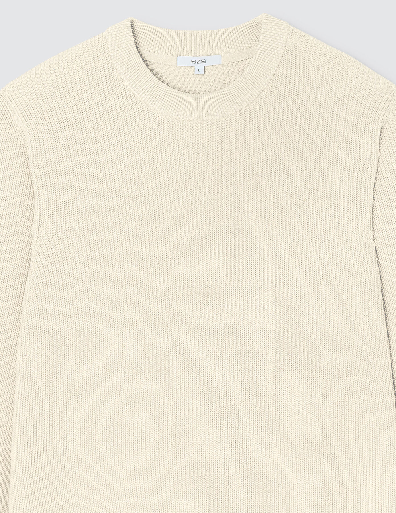 Pull côtelé coton neps