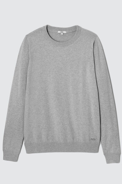 Pull col rond fin