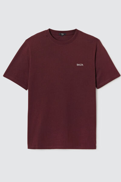 T-shirt avec broderie pizza/basta