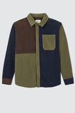 Surchemise polaire colorblock