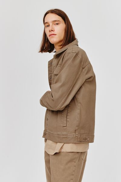 Veste en jean de couleur