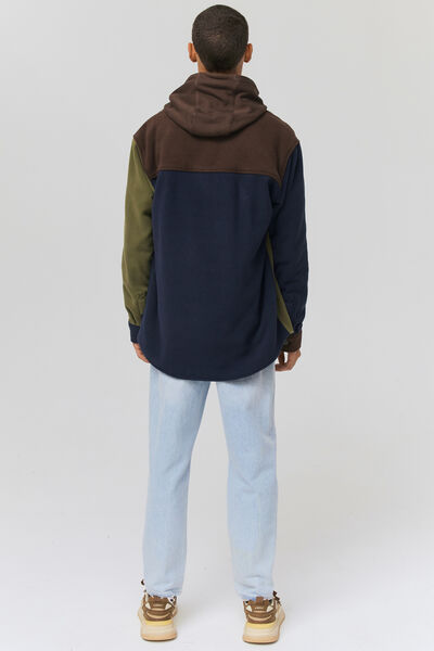 Surchemise polaire colorblock