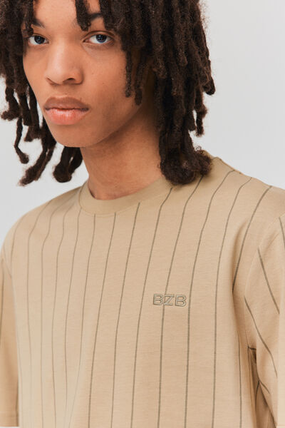 T-shirt rayures baseball
