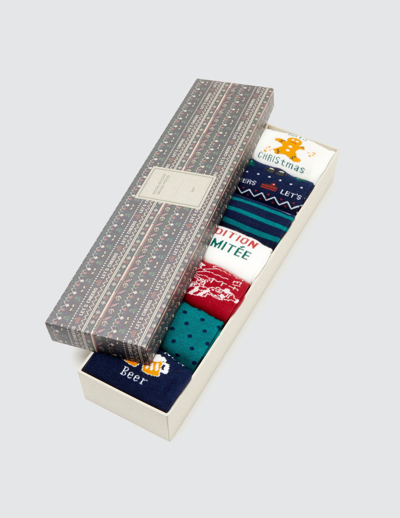 Coffret cadeau de 7 paires de chaussettes