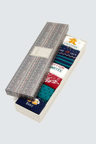 Coffret cadeau de 7 paires de chaussettes