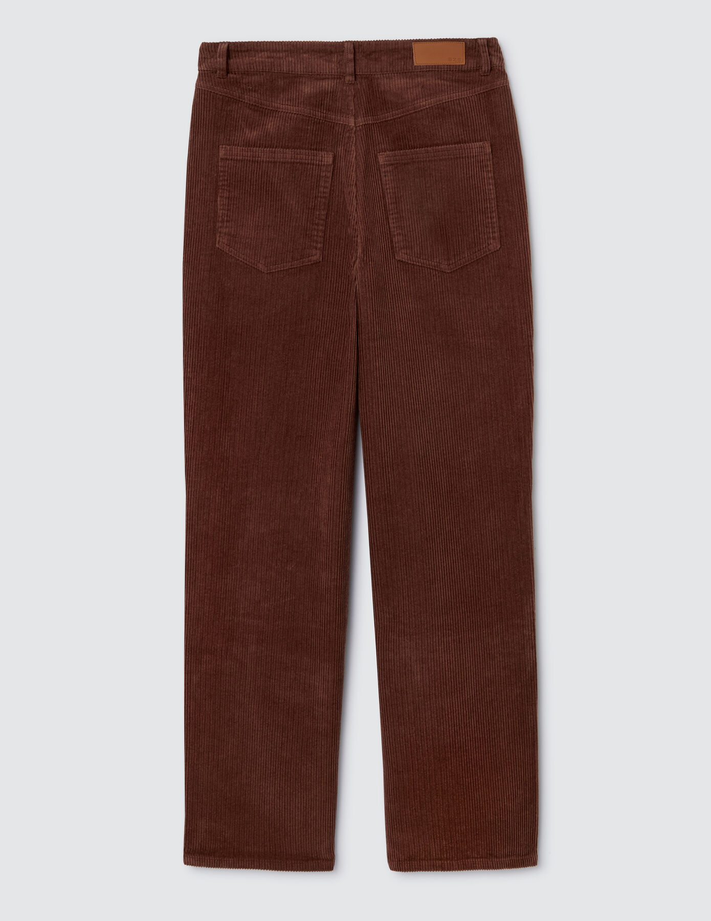 Pantalon velours straight long en coton iab