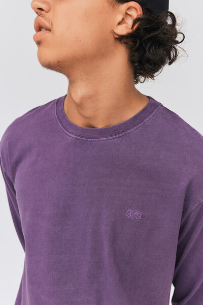 T-shirt manches longues effet délavé
