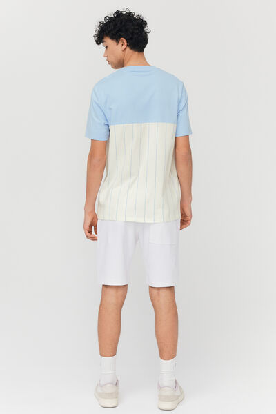 T-shirt rayé colorblock