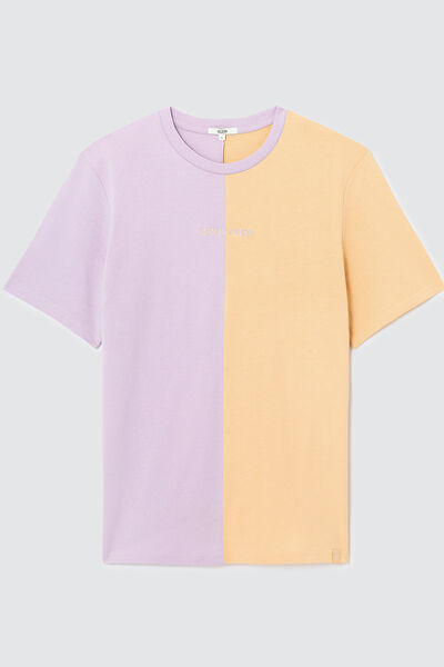 T-shirt colorblock brodé
