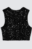 Gilet sans manches sequins