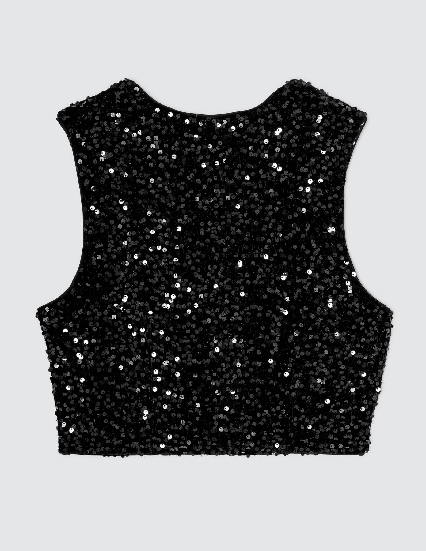 Gilet sans manches sequins