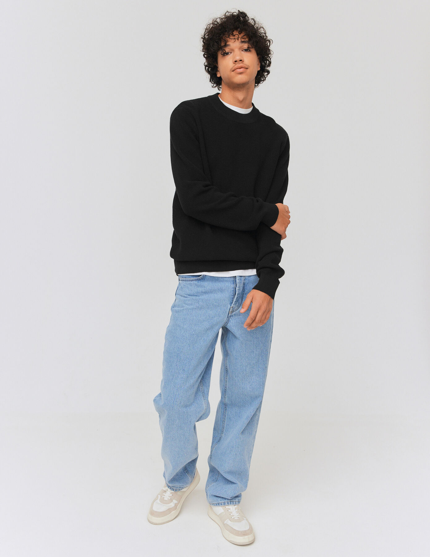 Pull maille fantaisie