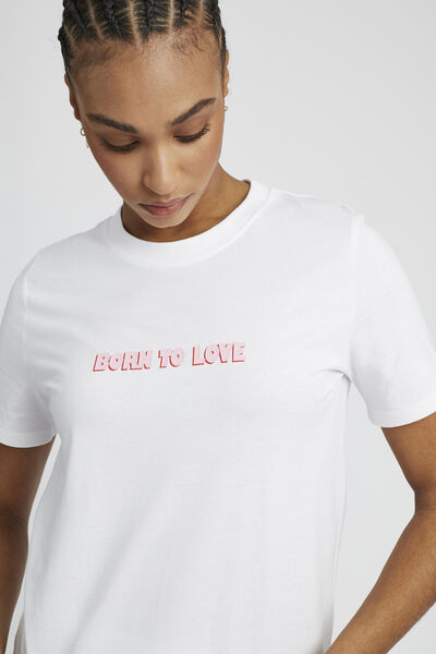 T-shirt imprimé "Born to Love"