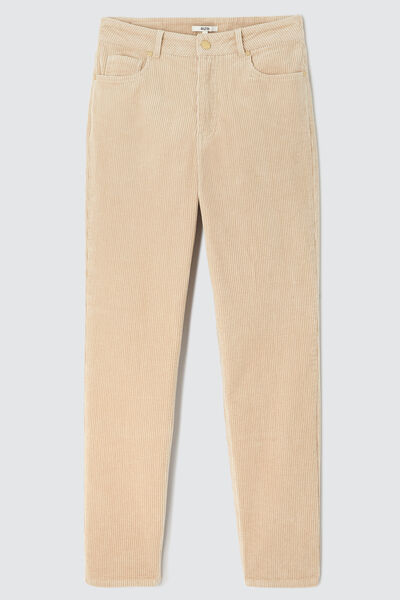 Pantalon mom velours en coton iab
