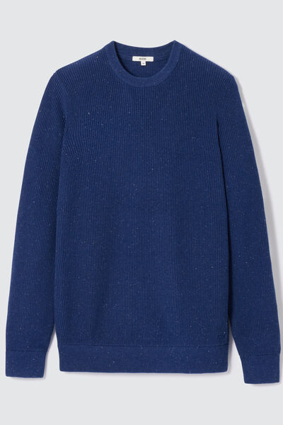 Pull côtelé coton neps