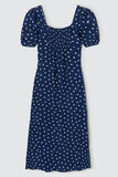 Robe longue boutonnée imprimée