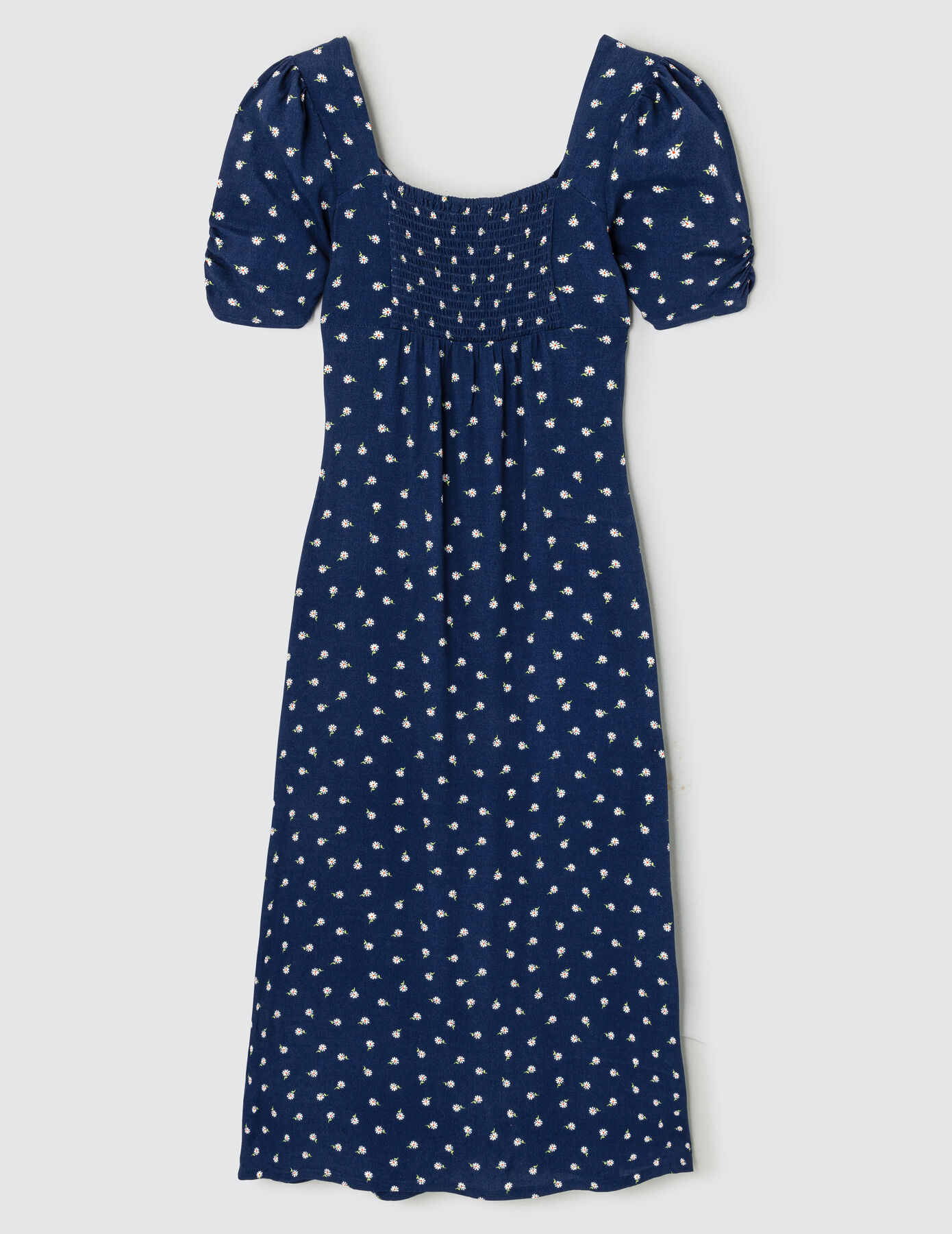 Robe longue boutonnée imprimée
