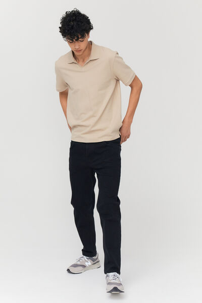 Polo matière fantaisie