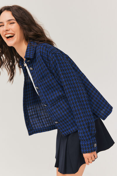 Surchemise en tweed