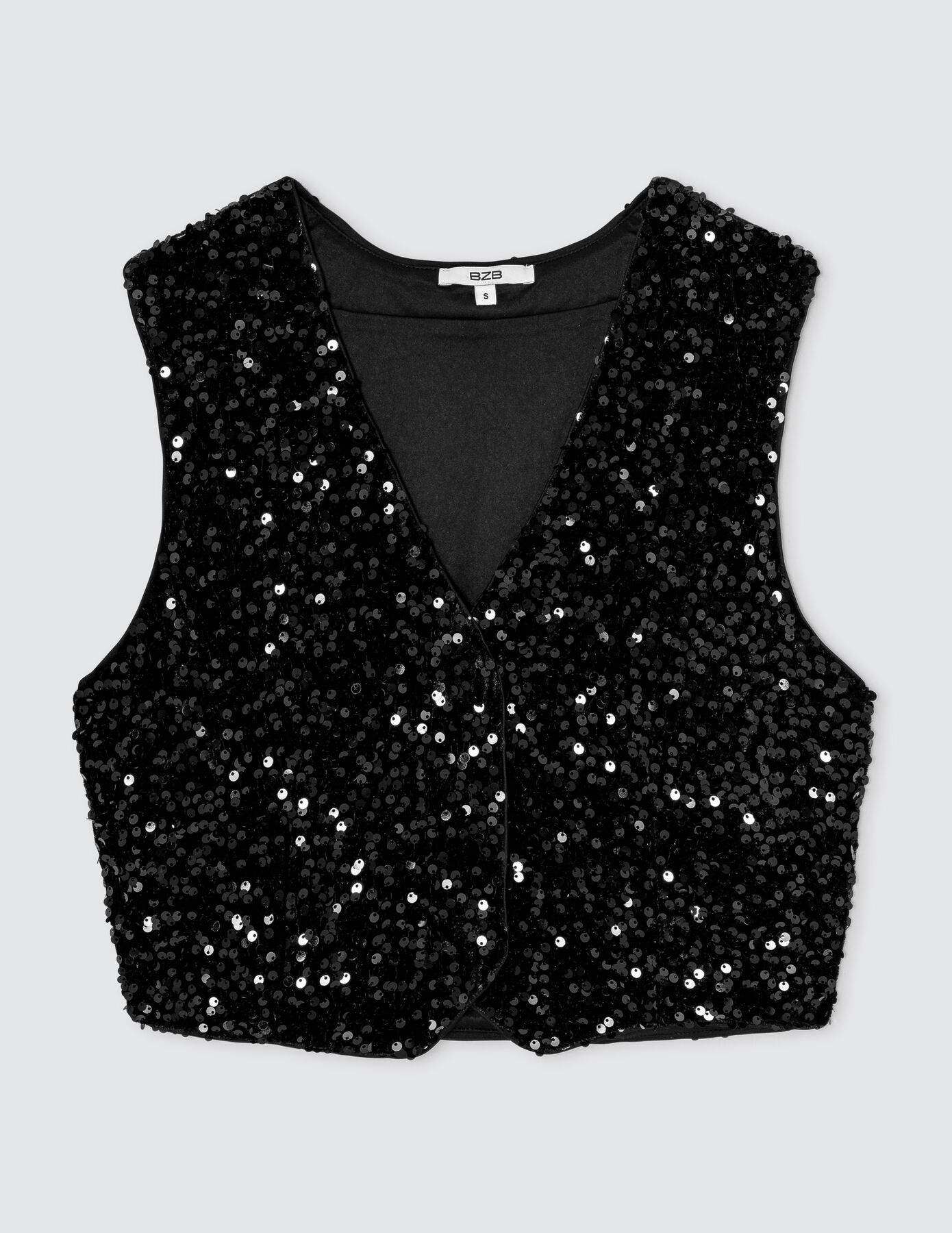 Gilet sans manches sequins
