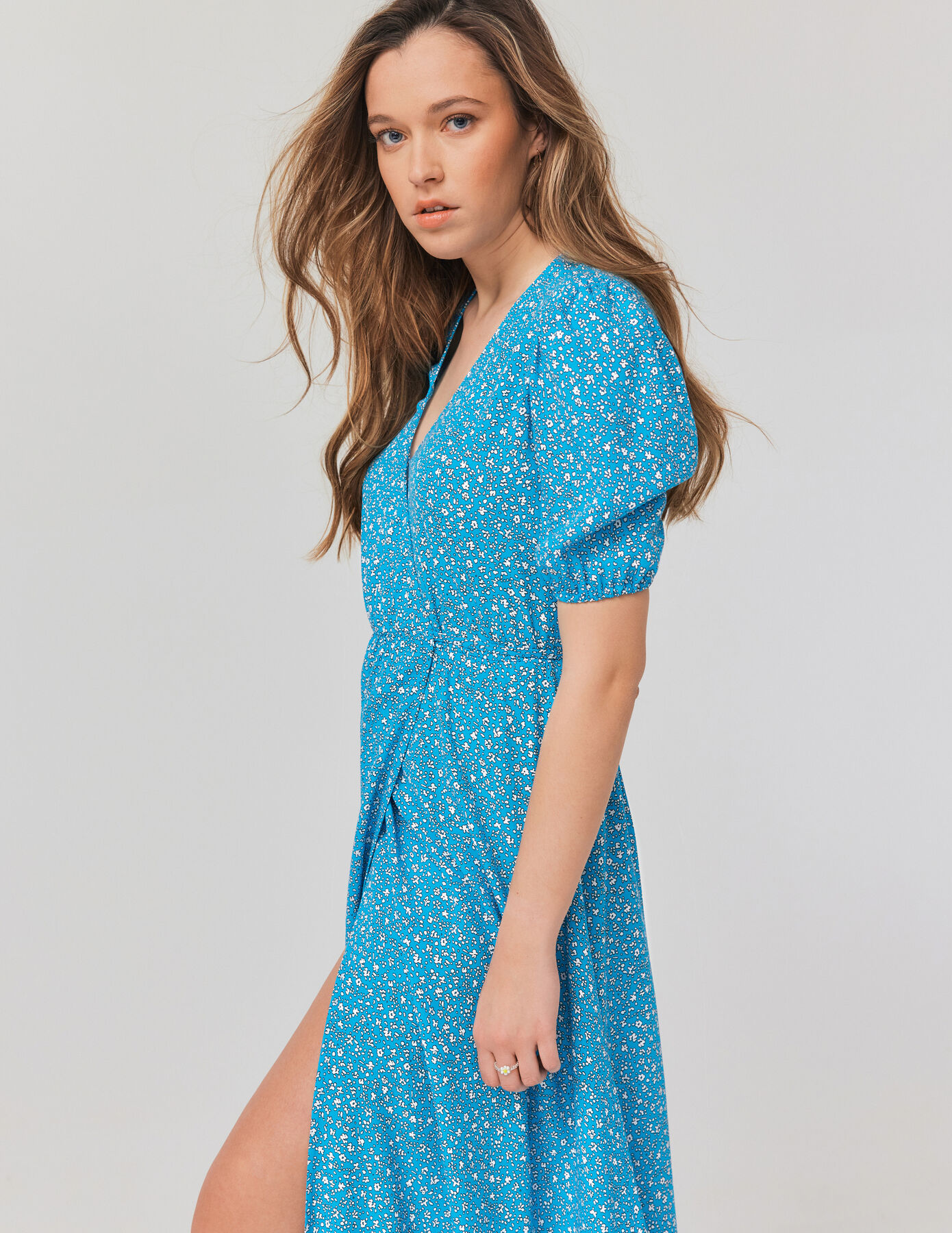 Robe longue imprimée