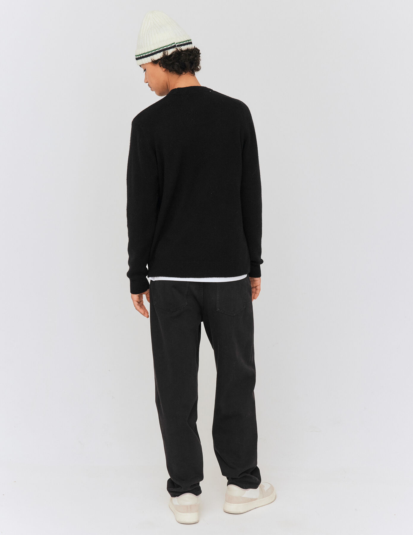 Pull col rond en laine