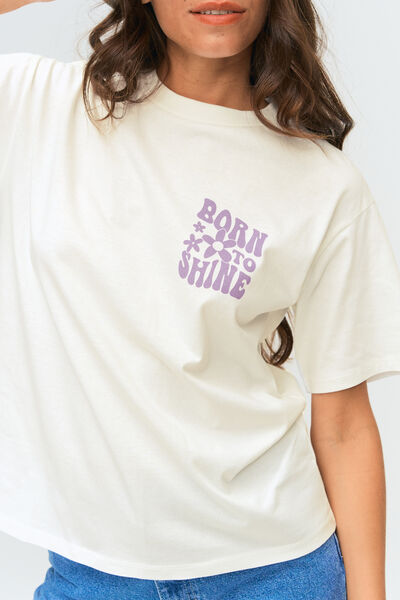 T-shirt born to shine