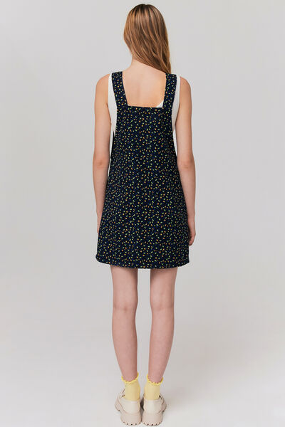 Robe salopette imprimée