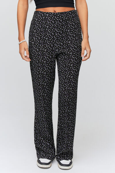 Pantalon fluide flare imprimé
