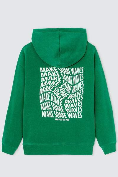 Sweat imprimé devant/dos oversize
