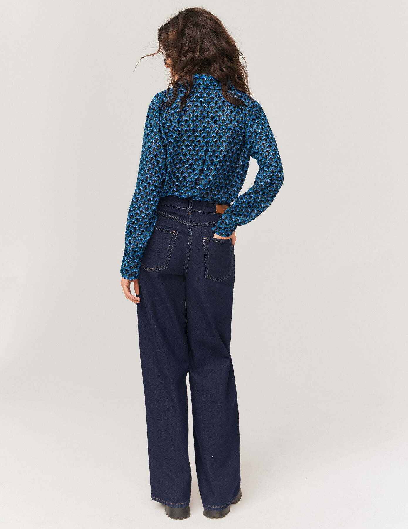 Chemise fluide imprimée