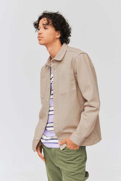 Surchemise twill de couleur