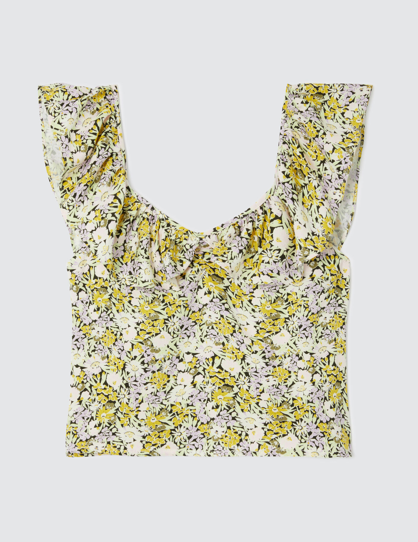 Top imprimé fleuri